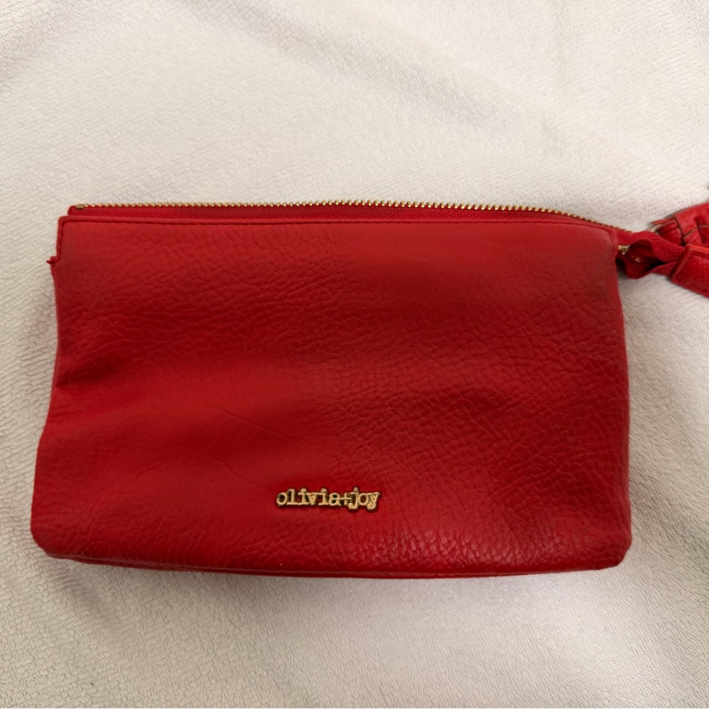 Olivia + Joy Red Clutch